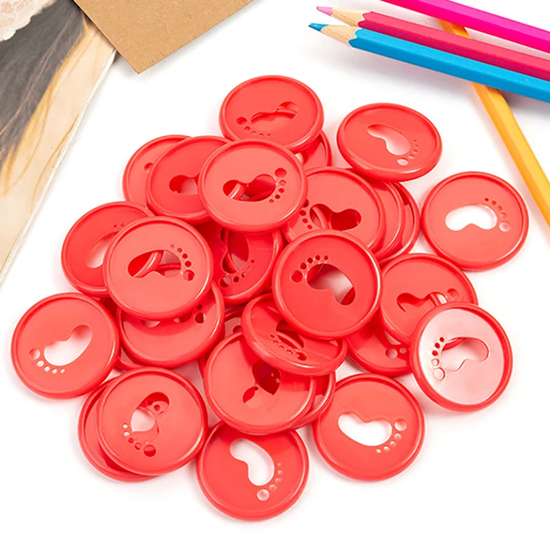 

35MM Mushroom Hole Cover Planner Binding Discs for Notebook DIY Scrapbook Binder Ring 360 Degree Foldable Binder Office Supplies