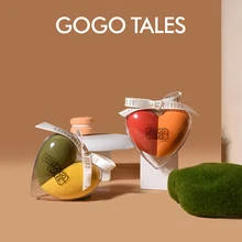 2 шт Gogo tales спонж для макияжа лица, тональный крем для лица, влажная сухая основа двойного назначения, больше в воде, оранжевый, зеленый спонж для пудры BN196