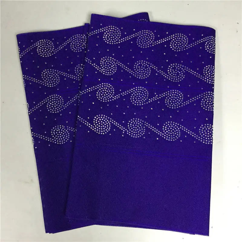16 Африканская повязка ASO OKE со стразами и узором из бисера Headtie новые ткань гели нигерийский геле ASO OKE голову галстук-бабочка 2 шт./упак. 30 - Цвет: 16