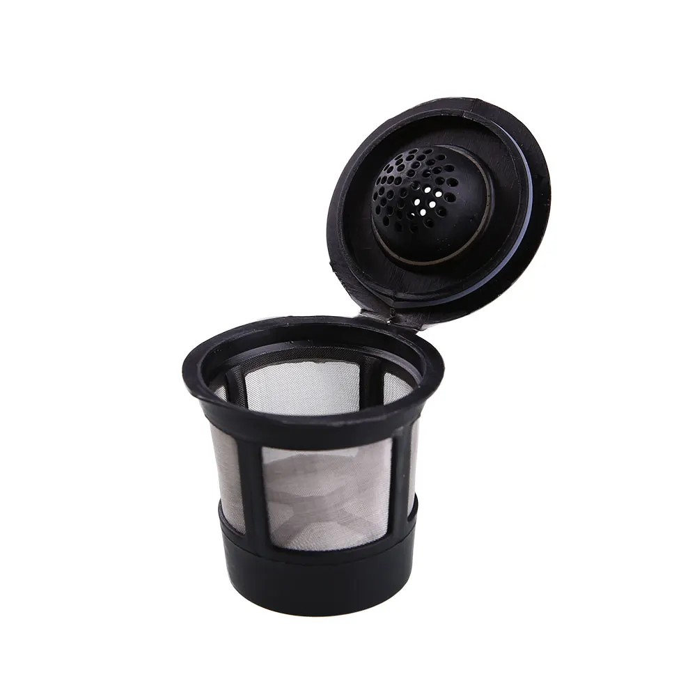 6pcs Filter Cups with Lid Espresso Refillable Tool Coffee Filters Pods Reusable Machines Compatible Capsules