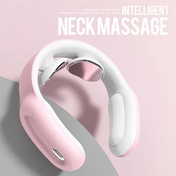

Neck Massager, Intelligent Cervical Vertebra Tens Pulse Massager with Heating Function, Portable Design for Car, Office, Home