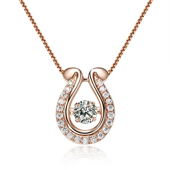 

Pendant Necklace Simple AAA Zircon Necklace Women Pendant Clavicle Chain
