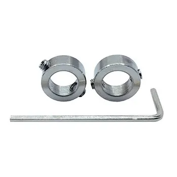 

2Pcs 304 Stainless steel Shaft Collar OD 15mm Bore Hole 8mm High 8mm