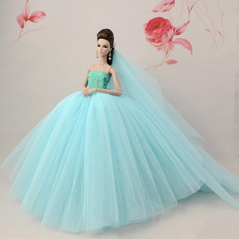 ZJF163-13 1/6 BJD Кукла одежда свадебное платье торжественное Красочное платье Игрушки для девочек SD игрушки для детей куклы ручной работы аксессуары BJD одежда - Цвет: ZJF163-13