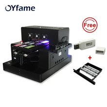 OYfame A3 UV планшетный принтер для чехол для телефона A3 uv принтер для деревянной металлической обуви УФ печатная машина с бесплатным держателем бутылки