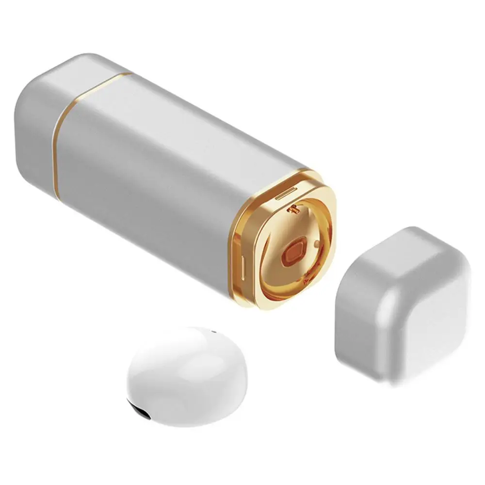 Waterproof Wireless Bluetooth 5 0 Earphones Headphones in Ear Earbuds Stereo Headset with Metal Mini Charging Case