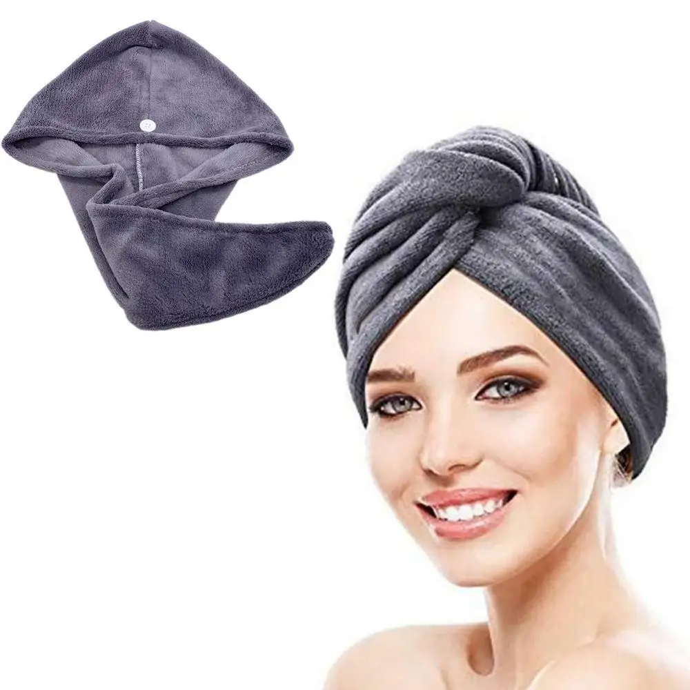 

Magic Microfiber Quick Dry Hair Dryer Bath Towel Wrap Hat Dry Quick Turban Cap
