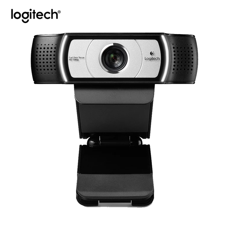 Original Logitech C930c HD Smart 1080P Webcam with Cover for Computer Zeiss Lens USB Video camera 4 Time Digital Zoom Web cam | Компьютеры