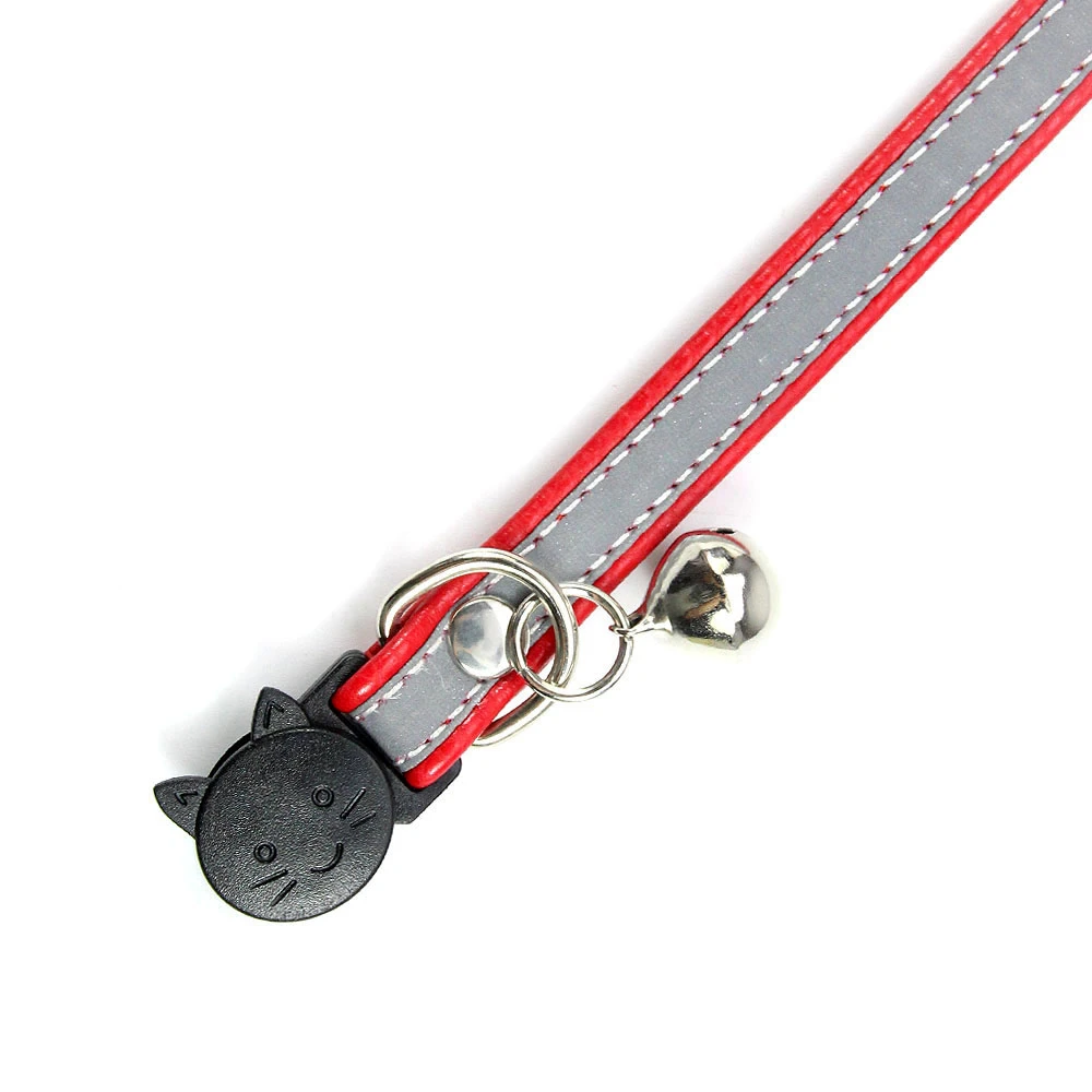 Quick Release Cat Collar With Bell Reflective Safety Puppy Necklace Designer Breakaway Collars for Cat Kitten Accessories Lot Quick Release Cat Collar With Bell Reflective Safety Puppy Necklace Designer Breakaway Collars for Cat Kitten Accessories Lot