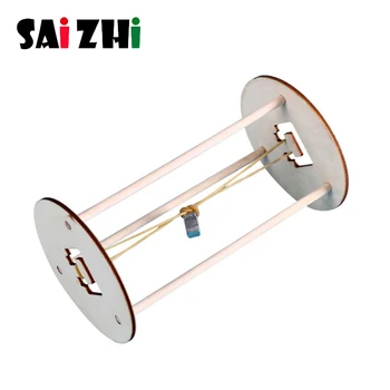 

Saizhi Diy Children Intelligent Development Toy Wooden Model Building Kits Educationa Science Physics Experiments Toys For Kids