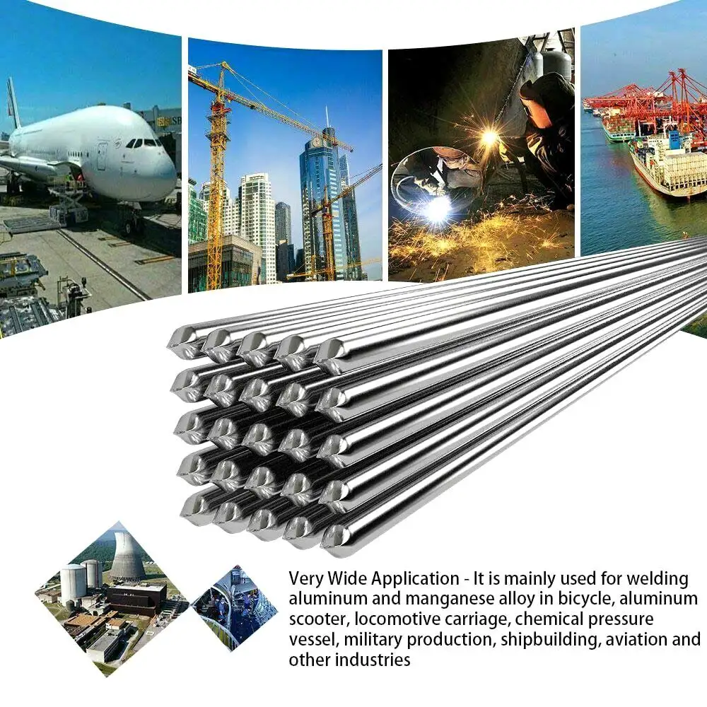 Hot Easy Aluminum Welding Rods Low Temperature 5 10 20 50Pcs 1.6mm 2mm No Need Solder Powder PLD | Инструменты