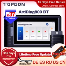 Автомобильный диагностический инструмент TOPDON ArtiDiag800 BT, Автомобильный сканер OBD2, инструменты для автоматического сканирования, все системы 28, сброс PK MK808BT, бесплатная доставка Автомобильный диагностический инструмент TOPDON ArtiDiag800 BT, Автомобильный сканер OBD2, инструменты для автоматического сканирования, все системы 28, сброс PK MK808BT, бесплатная доставка