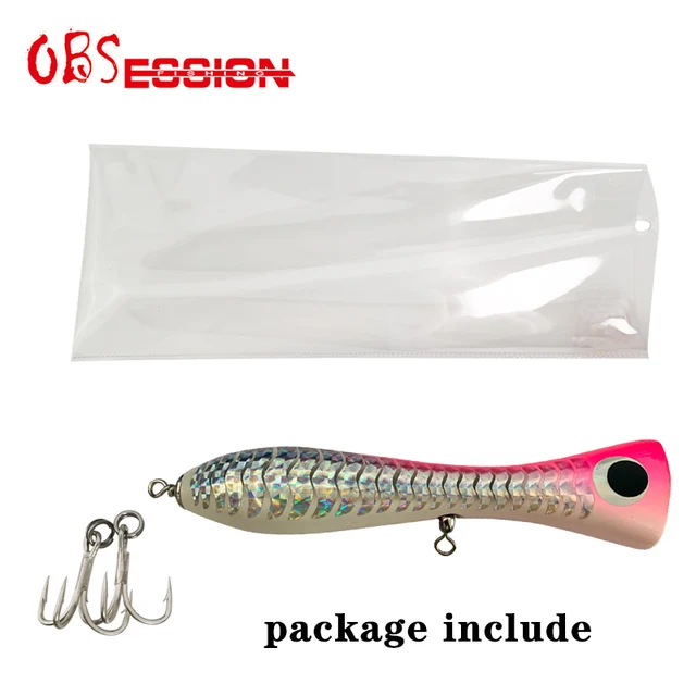 65g90g120g140g Trolling Wood Stickbait Pencil Popper Tuna Boat Fishing Lure Topwater Long Casting Wobbler Carp Artificial Leurre 6