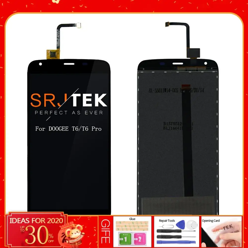 

1280X720 Tested 5.5" For DOOGEE T6 LCD LCD Display Touch Screen Digitizer Assembly For DOOGEE T6 Pro Screen Replacement Parts