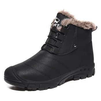 

Outdoor Hiking Shoes Waterproof Men Genuine Leather Mountain Climbing Boots Winter Shoes Nonslip Wearable Hunting Boots Big Size