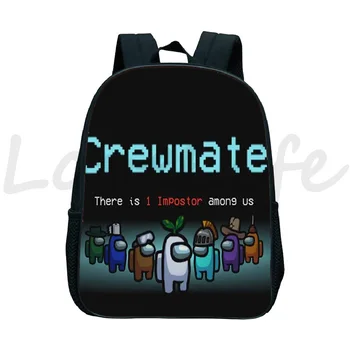 

New Among Us Children Backpack Kids Cute Cartoon Kindergarten Schoolbag Toddler Bookbag Preschool Anime Daily Knapsack Hot Sell