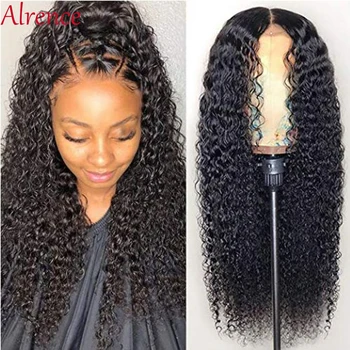 

Kinky Curly Human Hair Wigs Pre Plucked With Baby Hair Remy Brazilian Wigs Glueless Lace Front Human Hair Wigs For Black Women