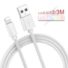 2A Fast Charging USB Cable For iPhone XS Max XR X 11 8 7 6 6S 5 5S Cord Quick Charge Mobile Phone Cable Fast Data Charging cable ► Photo 1/6