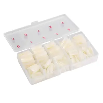 

1 Box/500pcs Tips Natural Color Half Cover Fake False French Nail Art Artificial Acrylic Gel UV Manicure Set DIY