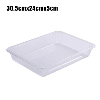 

Transparent Acrylic Trays Rectangular Tray Serving Fruit Vegetable Food Tray Anti-skid Recycled _WK