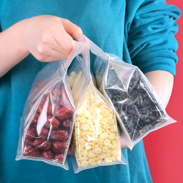 Conteneurs Étanches pour le Stockage d'Aliments, accessoires réutilisables, en silicone, à fermeture éclair 3