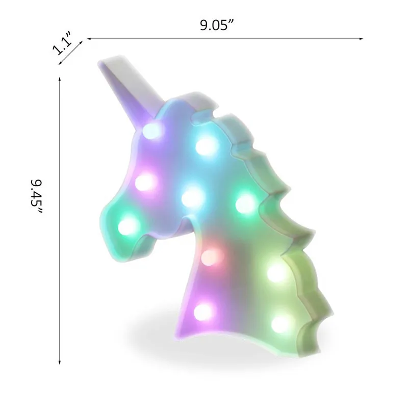 Единорог 3D светодиодный ночник пульт дистанционного управления Unicornio настольная лампа животные вечерние настольные лампы Luminaria детские игрушки подарок на день рождения Домашний декор