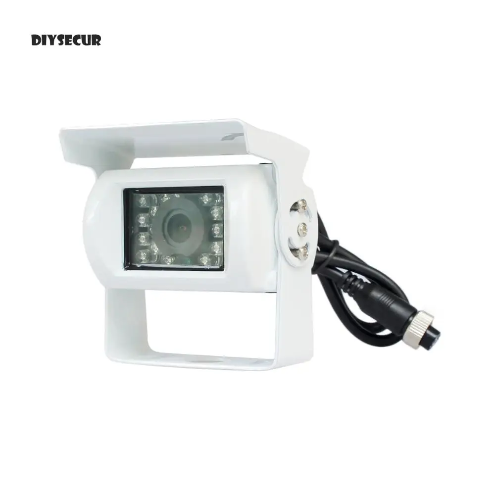 

DIYSECUR 4PIN HD CCD IR Night Vision Car Rear View Reversing Parking Camera For Truck Van Bus Lorry White