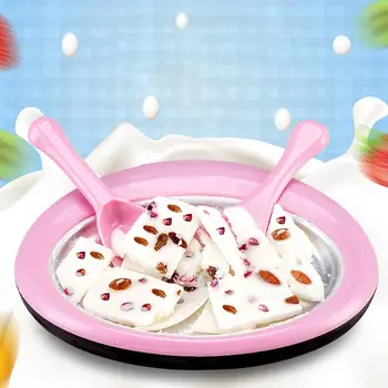 

Mini Ice Cream Maker Fried Yogurt Machine Summer Homemade Ice Cream Roller Rolling Machine Fried Ice Tray for Kids Children