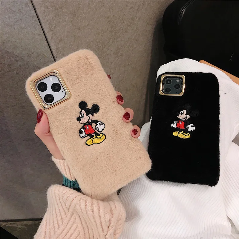 Embroidery fur case for iphone 11pro max (28)