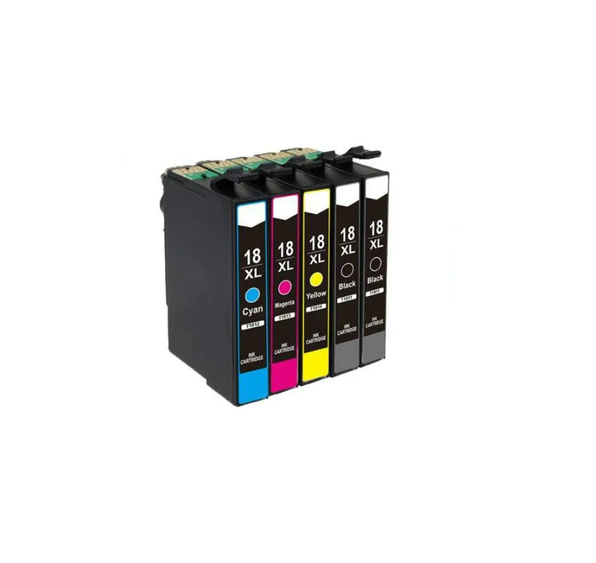 

5Pcs T1811 Ink Cartridge For XP212 XP215 XP 225 XP312 XP315 XP412 XP415 XP102 XP202 XP205 XP302 XP305 XP402 XP405 Printer