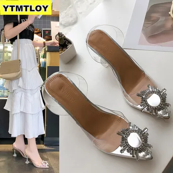

2020 Women Sandals Fashion High Heels Buckle Gladiator PVC Wedge Shoes for women Summer Shoes Transparent Sandals Gladiator