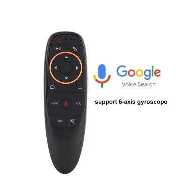 

G10 Voice Remote Control 2.4G Wireless Air Mouse Microphone Gyroscope IR Learning for Android tv box H96 Max X96 mini Max