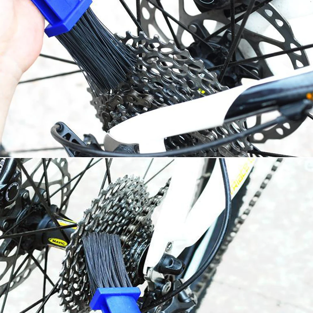 1 шт. очистка велосипедной цепи щеточное устройство Гранж щетка очиститель на открытом воздухе скруббер инструмент универсальные аксессуары для автомойки