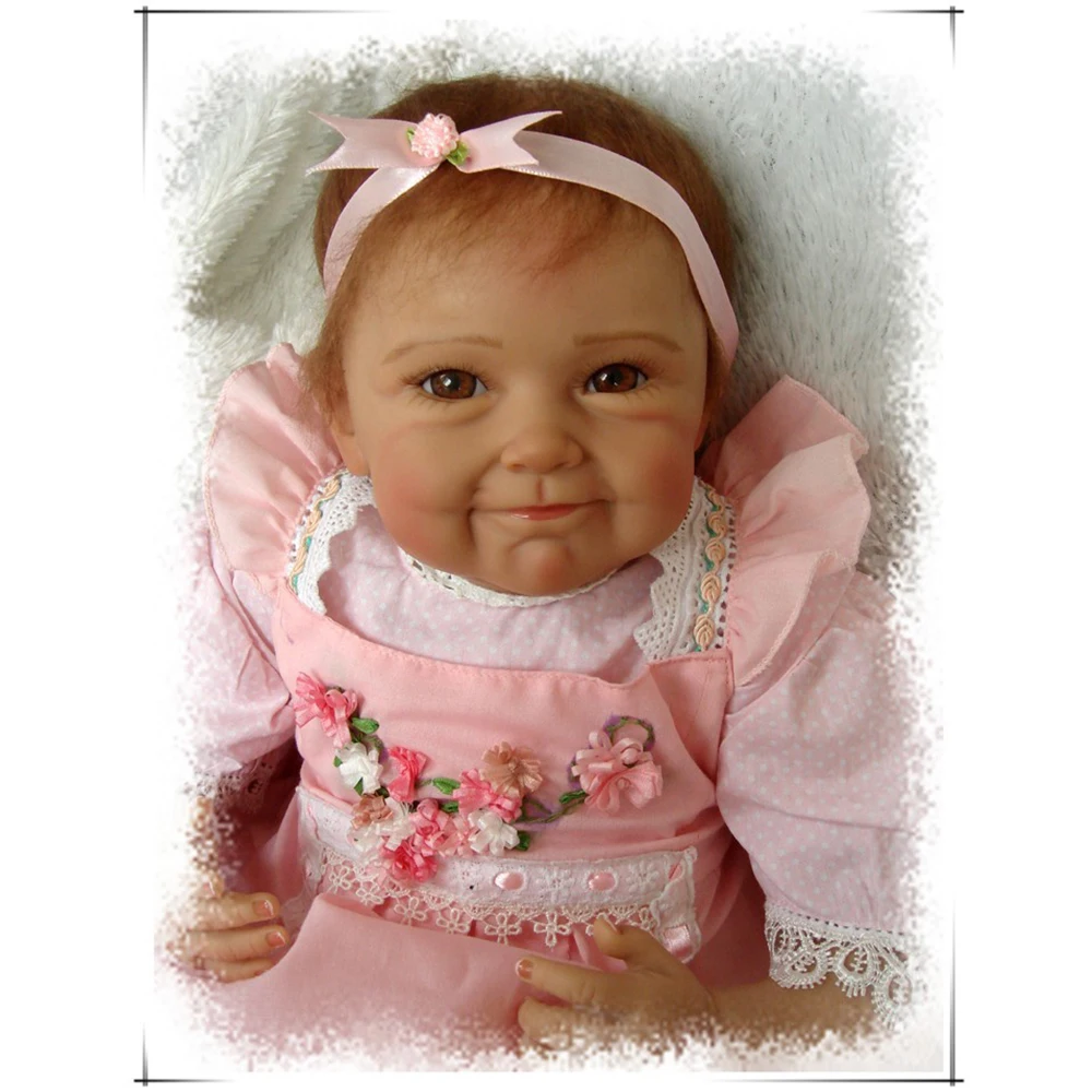 55 см силиконовые куклы Reborn Bebe Alive Реалистичная мягкая настоящая сенсорная Одежда