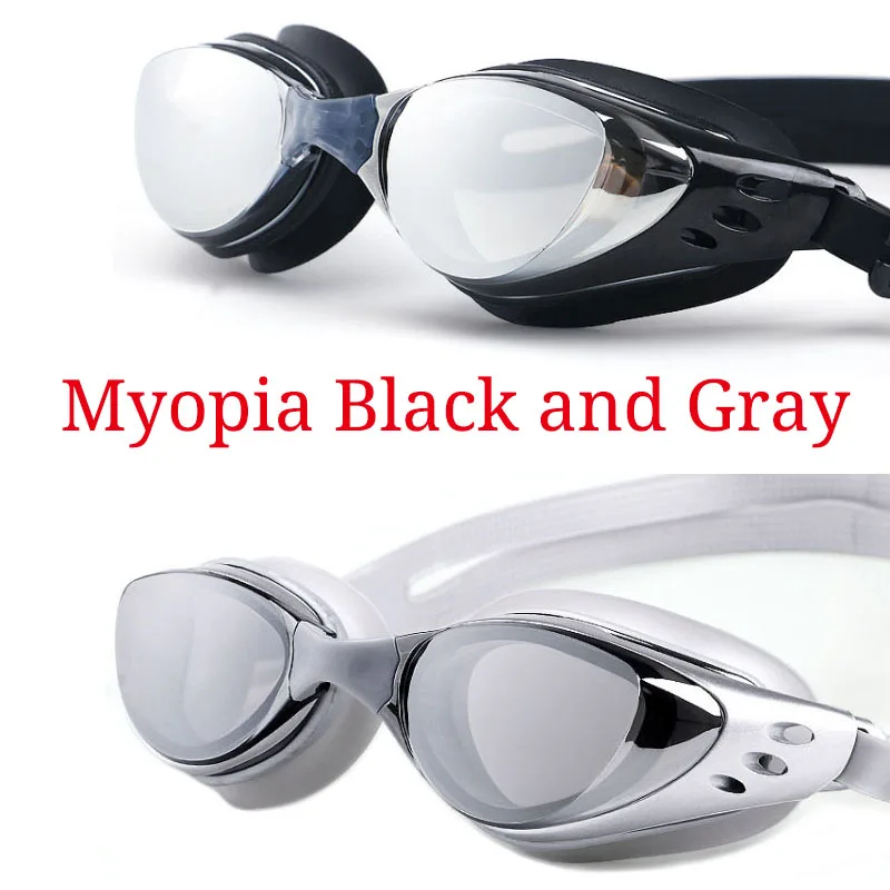 Myopia Swimming Goggles Men Women Prescription Optical anti fog Professional Waterproof Set swimming goggles