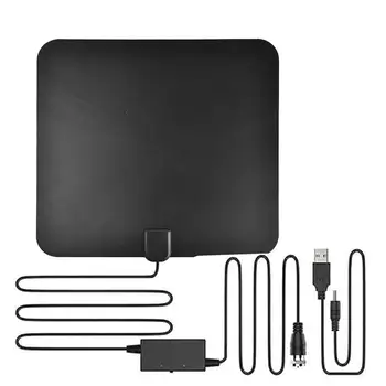 

4K High Gain HD TV DTV Box Digital TV Antenna 1280 Miles Booster Active Indoor Aerial HD Flat Design For Channels Broadcast #B