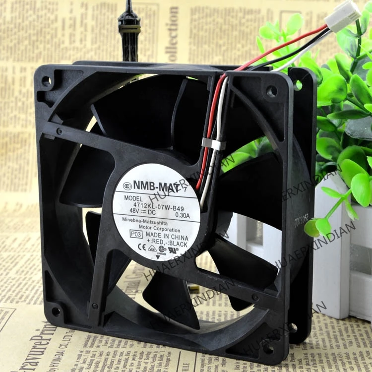 

Original NEW 4712KL-07W-B49 -MAT 12032 48V 3 wires Motor protection cooling Fan