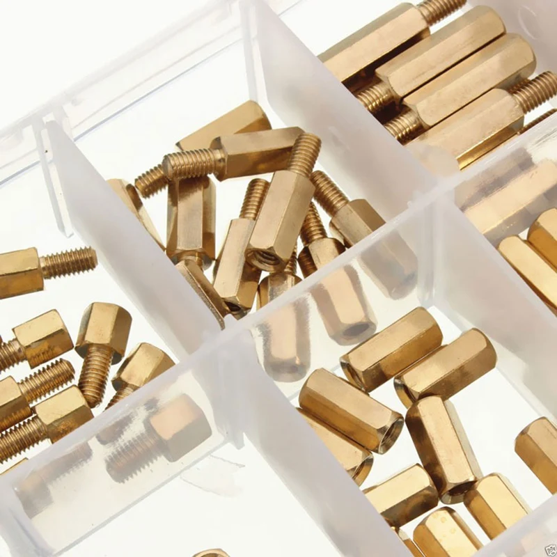 Skup 300 szt. M3 mosiężna kolumna sześciokątna wspornik dystansowy zestaw nakrętek śrubowych