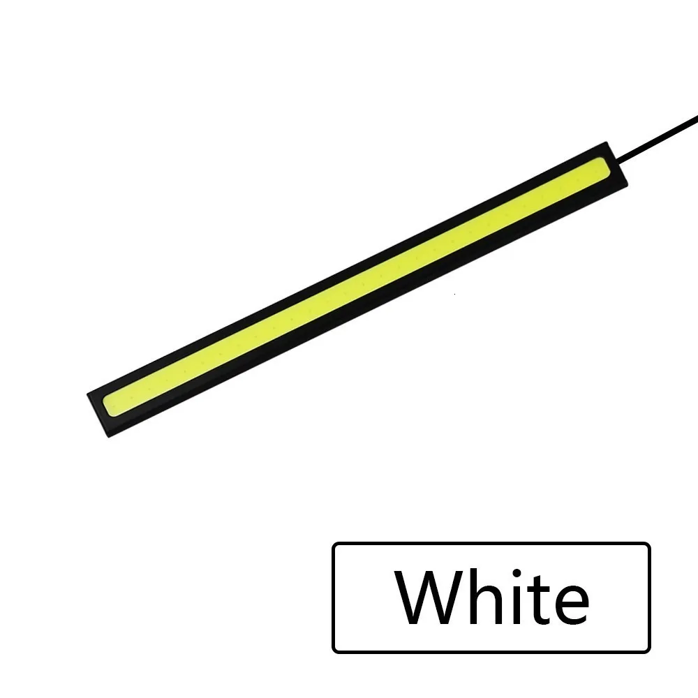 1 шт. 17 см универсальный дневной ходовой светильник COB DRL светодиодный лампы внешнего освещения авто водонепроницаемый автомобильный Стайлинг светодиодный DRL лампа
