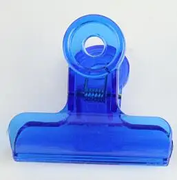 22mm Экологически чистый пластиковый зажим цветной прозрачный зажим офисный Канцелярский Зажим для билетов скрепки канцелярские аксессуары - Цвет: 22mm