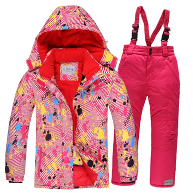 Детская парка; Лыжная одежда для девочек; детская парка; Лыжная одежда; Лидер продаж; зимнее пальто из водонепроницаемого материала;-30