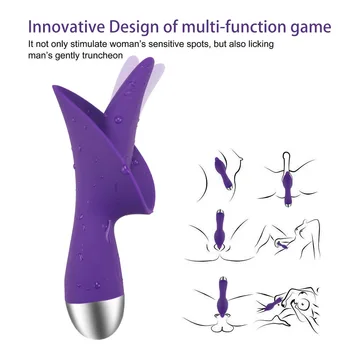 

Soft Cunnilingus Licking Clit Tongue Blow-job Stimulating Massager with 10 vibration Modes Tickler Solo Climax Beyond Your Estim