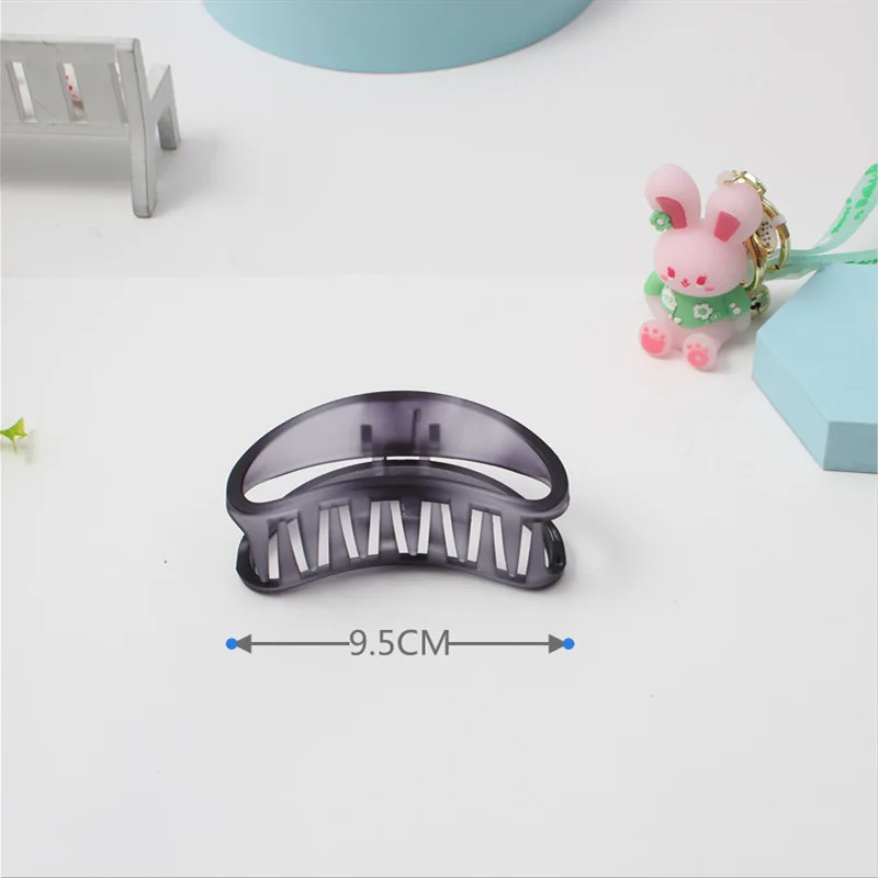 Fashion retro texture upgrade a variety of shapes big catch clip matte frosted gray hair catch hair clip simple hairaccessories 15