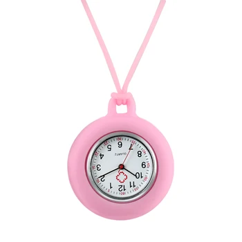 

Top Popular Silicone Nurse Pocket Watch Arabic Numerals Round Dial Steampunk Clock Lanyard Fob Pendant Watches Reloj De Bolsillo