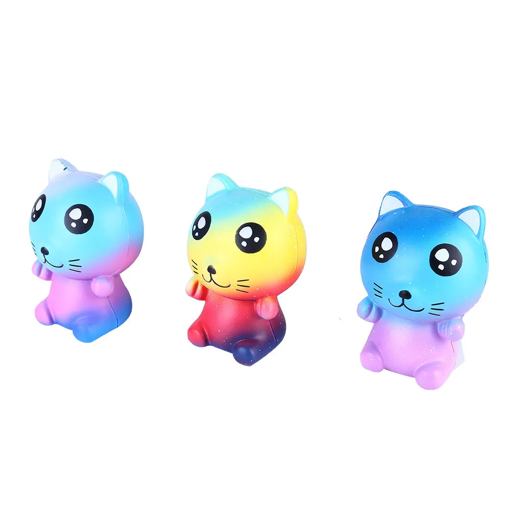 Colorful Cartoon cat kids Adult Toy Stress Reliever Eliminate Antistress Finger Pets toy Girl gifts Girly Heart Pinch Fun #B