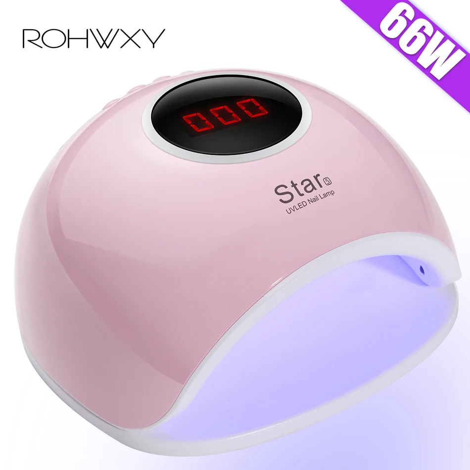 ROHWXY 66W UV LED Lamp Gel Nail Lamp Nail Dryer For Nails All Gel