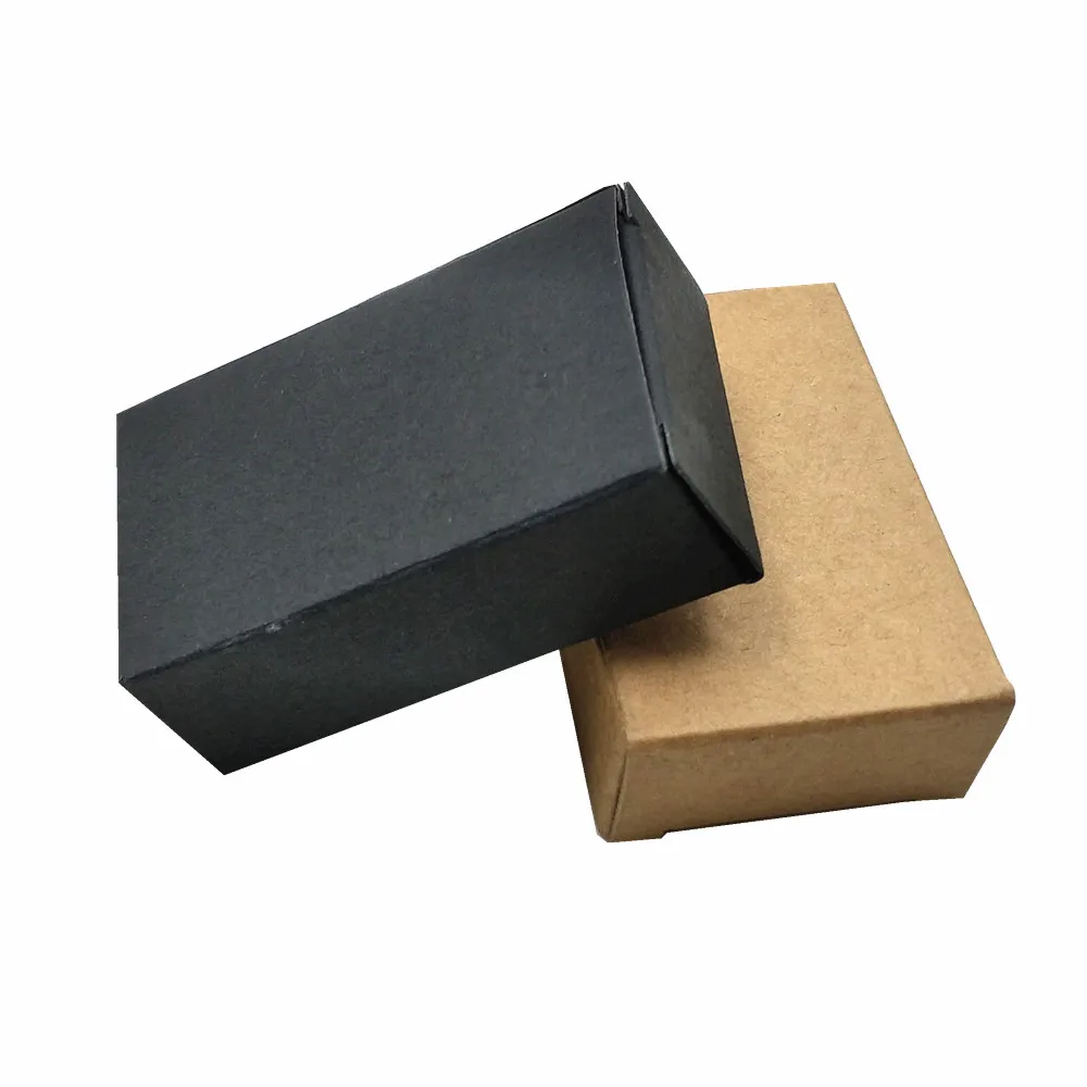 

Mini 4x2x6.5cm Foldable Kraft Paper Package Box Cookies Candy Jewelry DIY Gift Craft Soap Storage Carton for Christmas Birthday