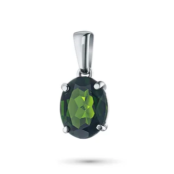 

Silver Pendant with chrome diopside э06п050608001