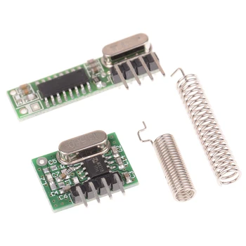 

1pc 433 Mhz Superheterodyne RF Receiver and Transmitter Module For Arduino Uno Wireless Module Diy Kit 433Mhz Remote Control