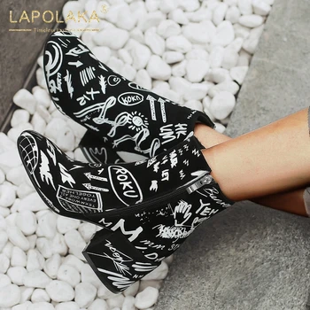 

Lapolaka 2020 New Fashion Big Size 41 Kid Suede Top Quality Luxury Boots Women Shoes Mix Color INS Trendy Fashion Shoes Ladies